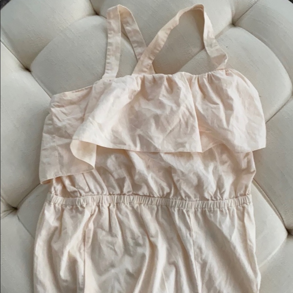 NWT Madewell Apron Ruffle Jumpsuit L - Picture 4 of 8